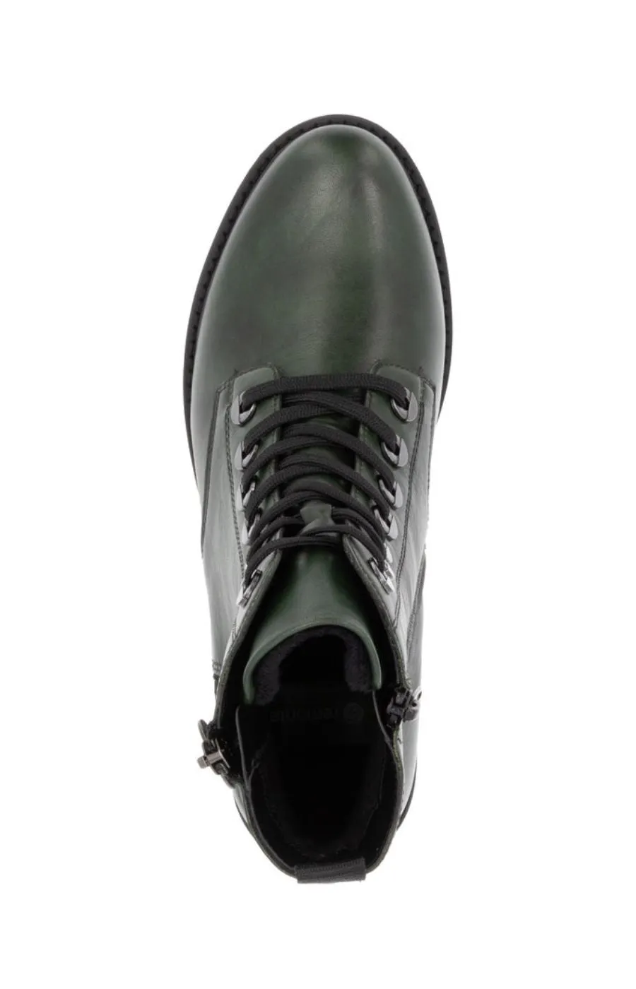 Remonte Lace Up Boots in Green