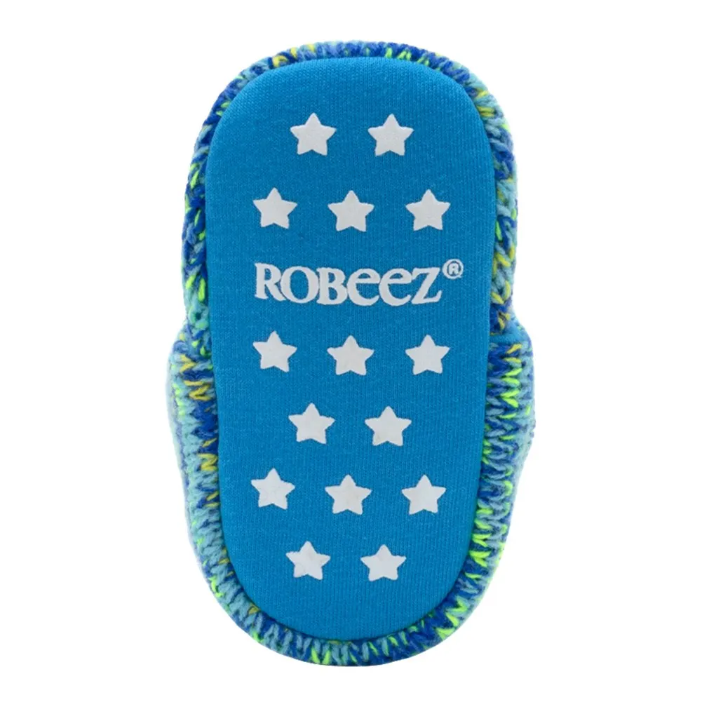 Robeez Sherpa Snap Booties - Marled Dean (3-6 Months)