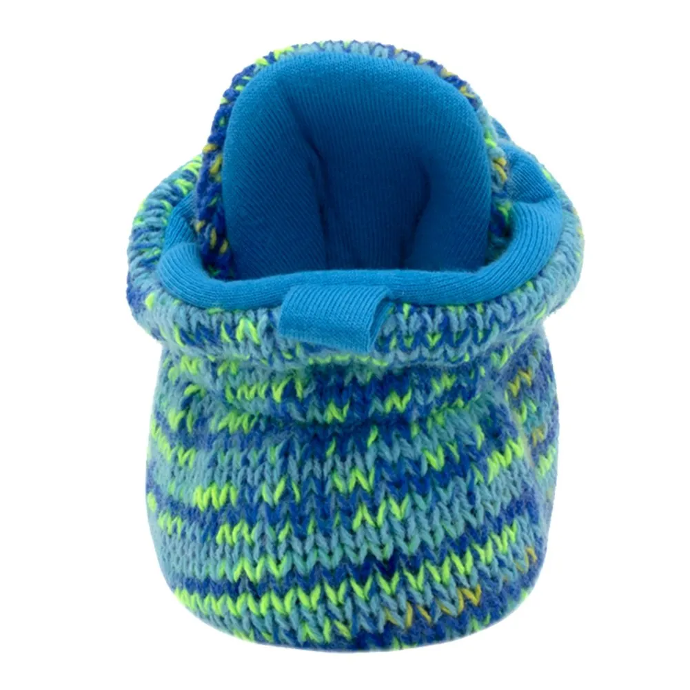 Robeez Sherpa Snap Booties - Marled Dean (3-6 Months)