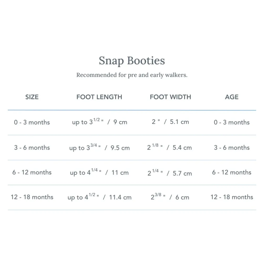 Robeez Sherpa Snap Booties - Marled Dean (3-6 Months)
