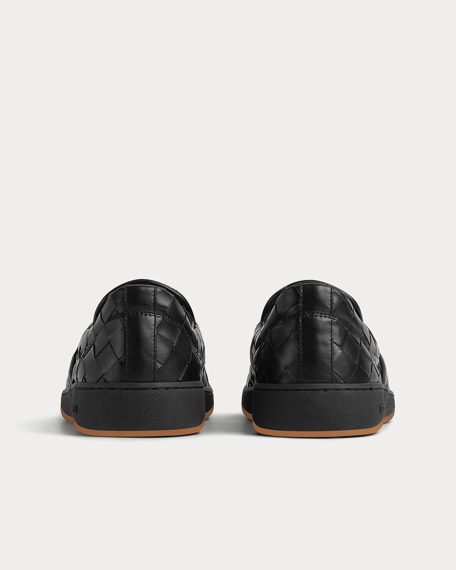 Sawyer Intrecciato Black Slip On Sneakers