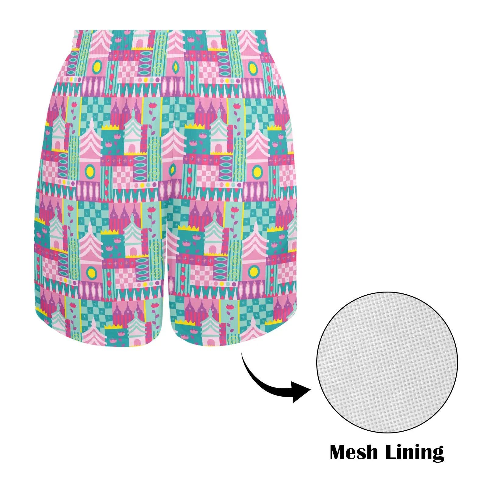 Small World Men's Swim Trunks Swimsuit