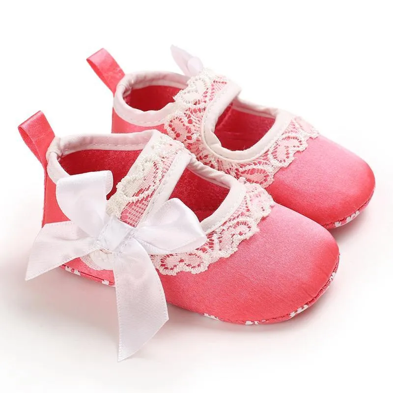 Solid Velcro Design Shoes for Baby Girl Children's clothing wholesale