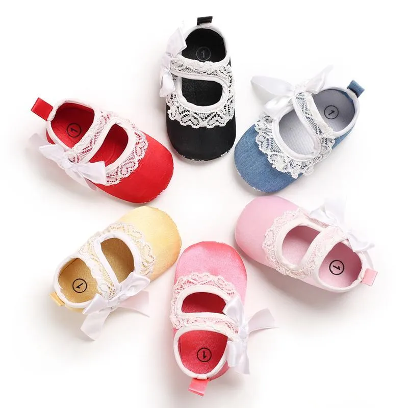 Solid Velcro Design Shoes for Baby Girl Children's clothing wholesale