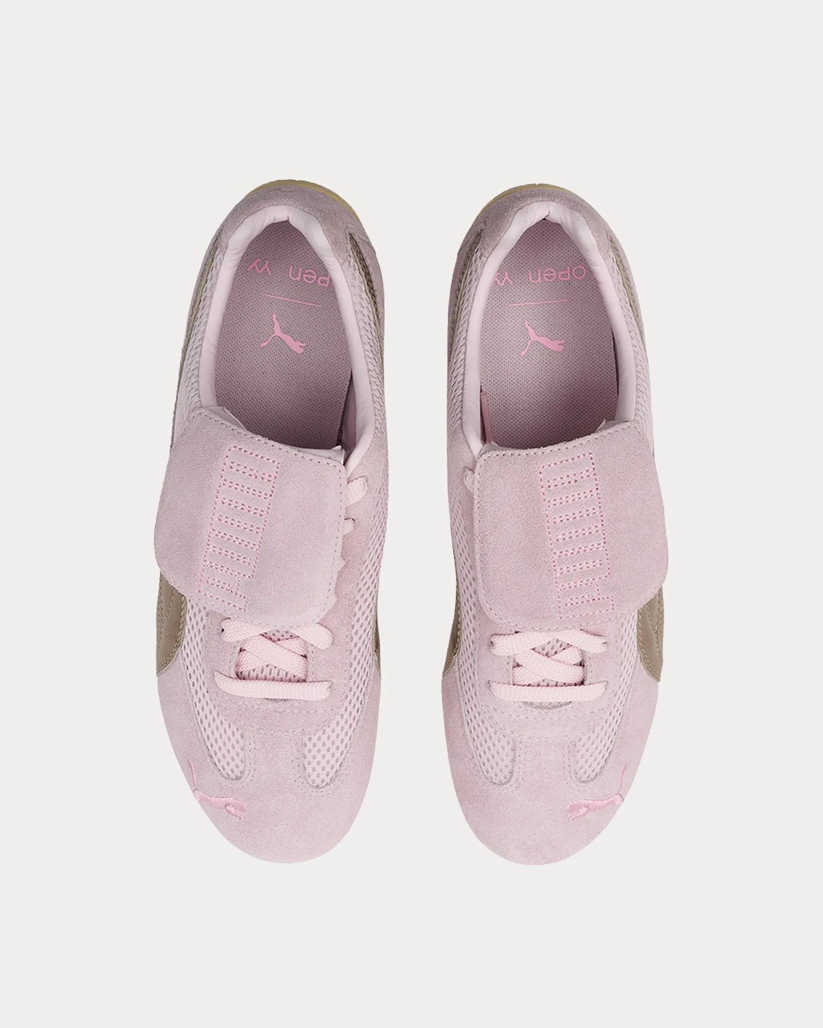 Speedcat Pink / Gold Low Top Sneakers