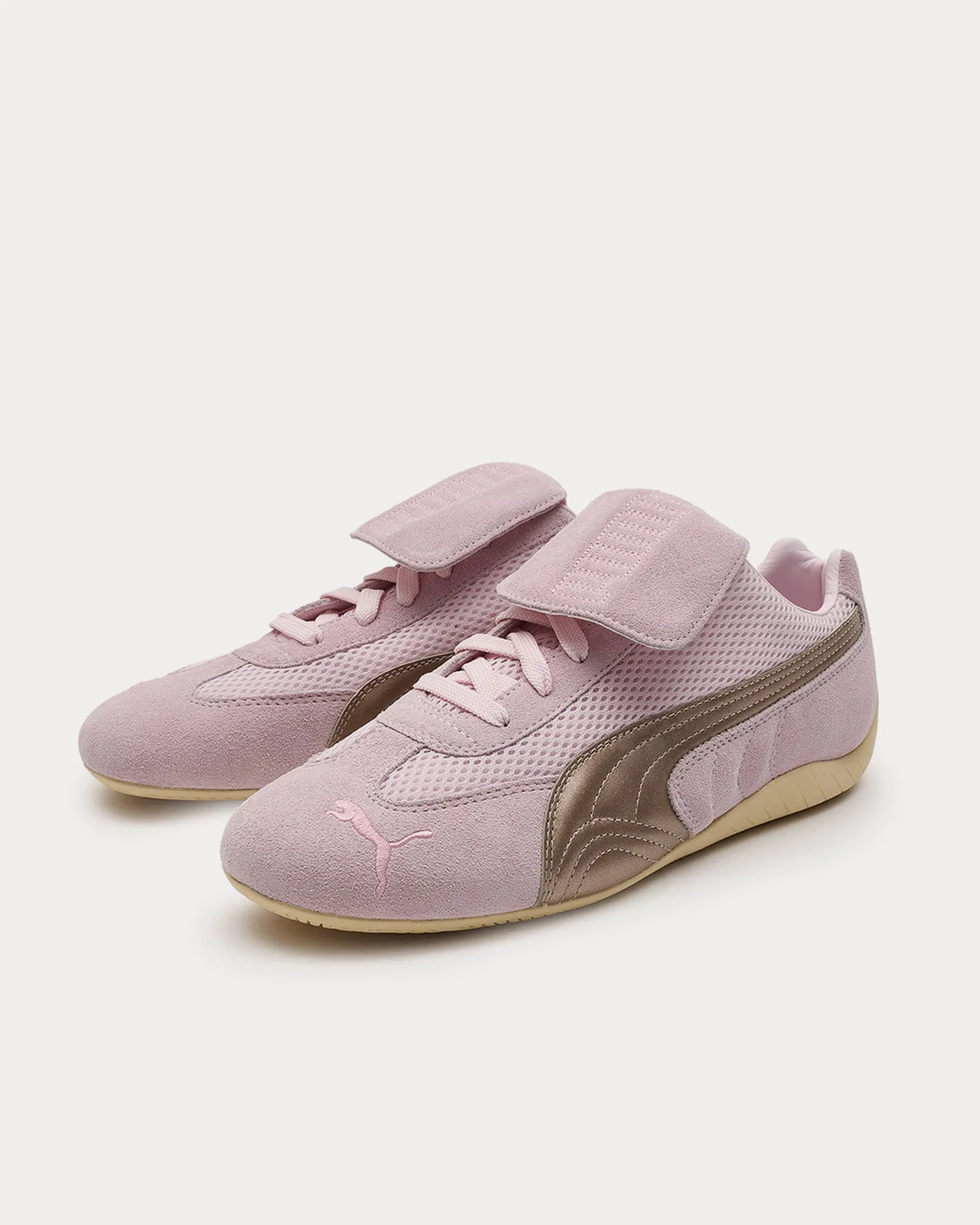 Speedcat Pink / Gold Low Top Sneakers