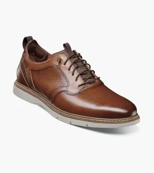 Stacy Adams Sync Mens Cognac Elastic Lace-up Casual Shoes