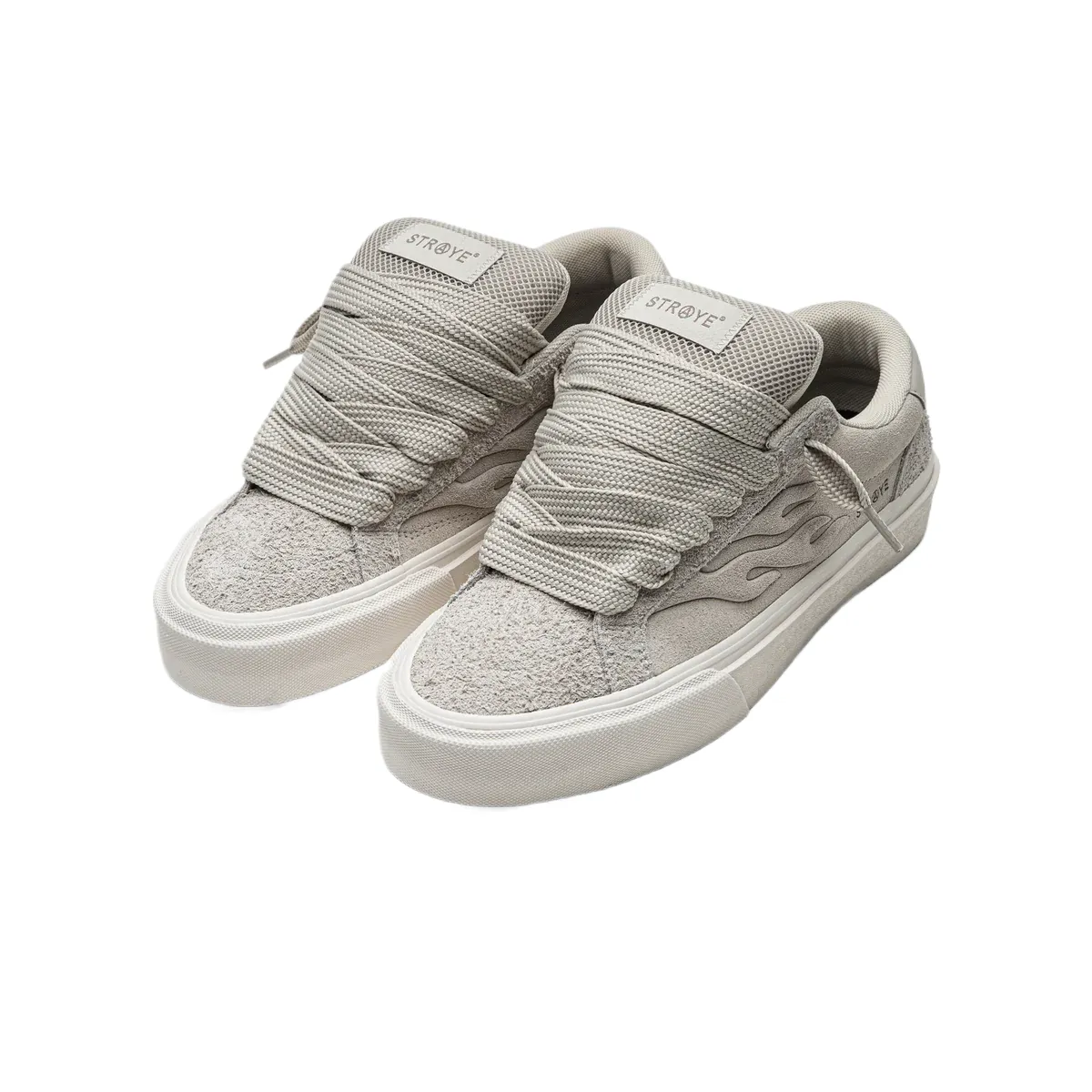 STRAYE Logan Puff Cream Bevel Sneakers