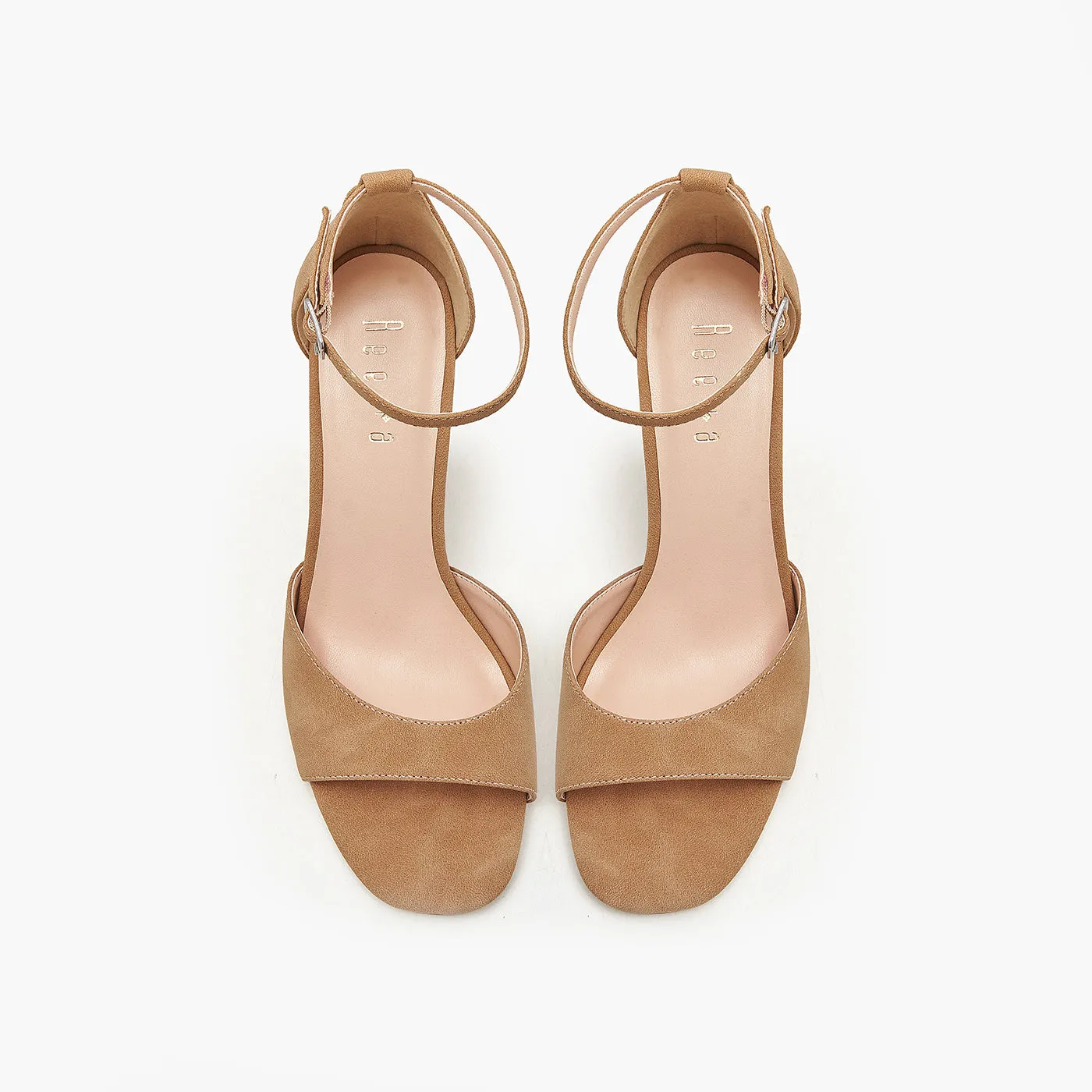 Suede High Heel Sandals