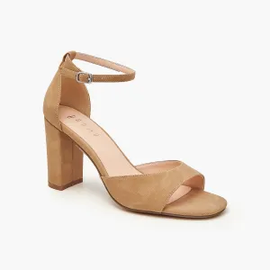 Suede High Heel Sandals