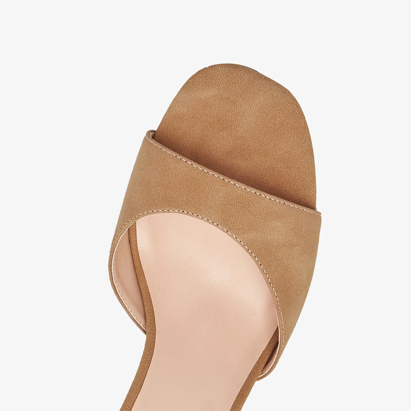 Suede High Heel Sandals