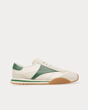 Sussex Leather & Fabric White / Green Low Top Sneakers