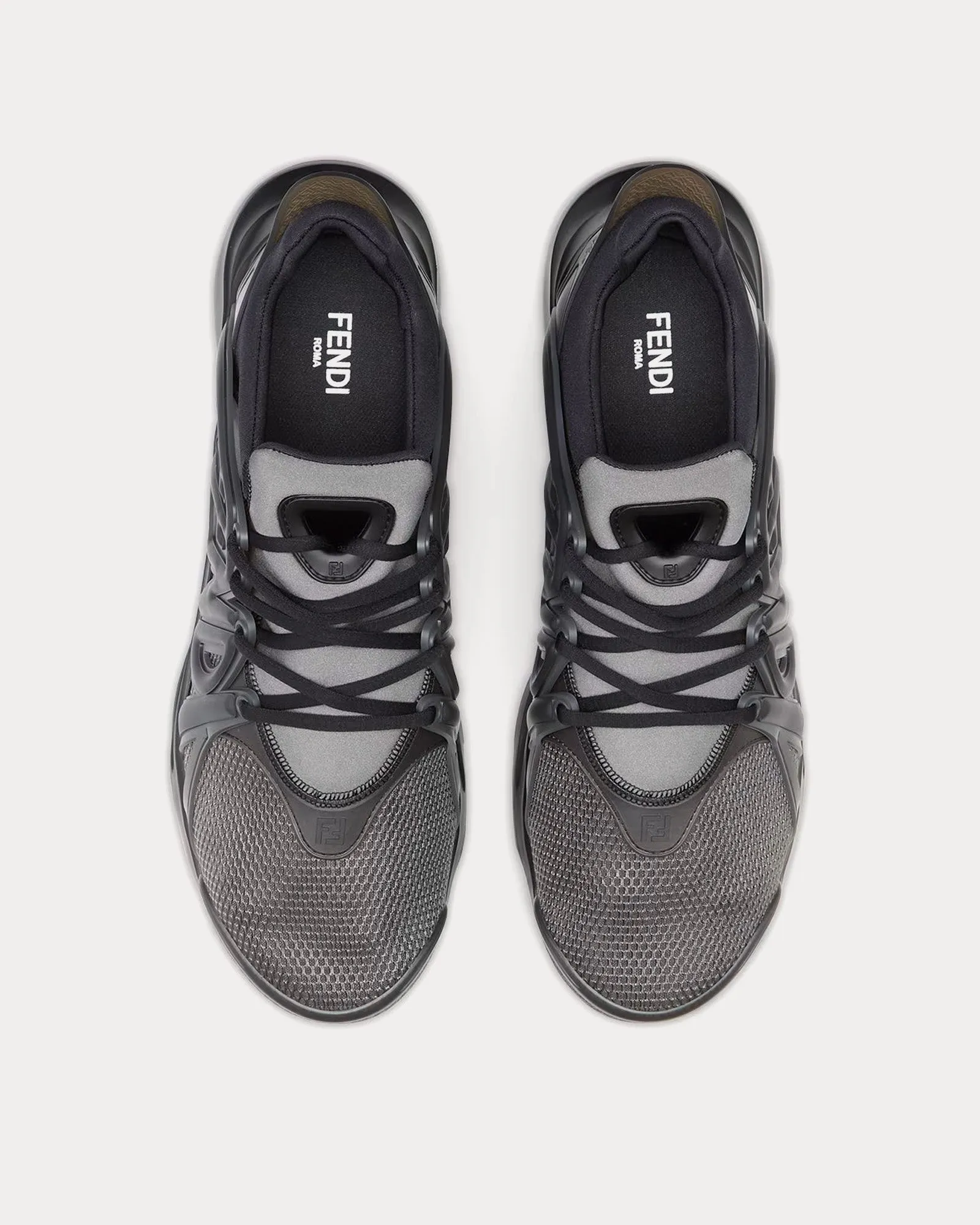 Tag Technical Mesh Black Low Top Sneakers