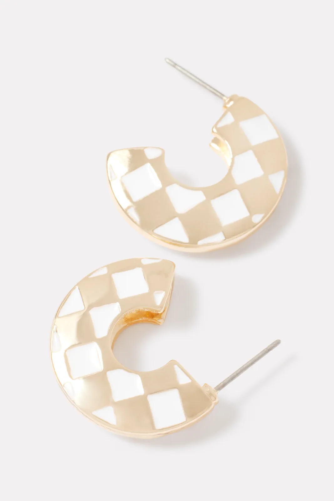 Taryn Checkered Hoops