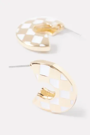 Taryn Checkered Hoops