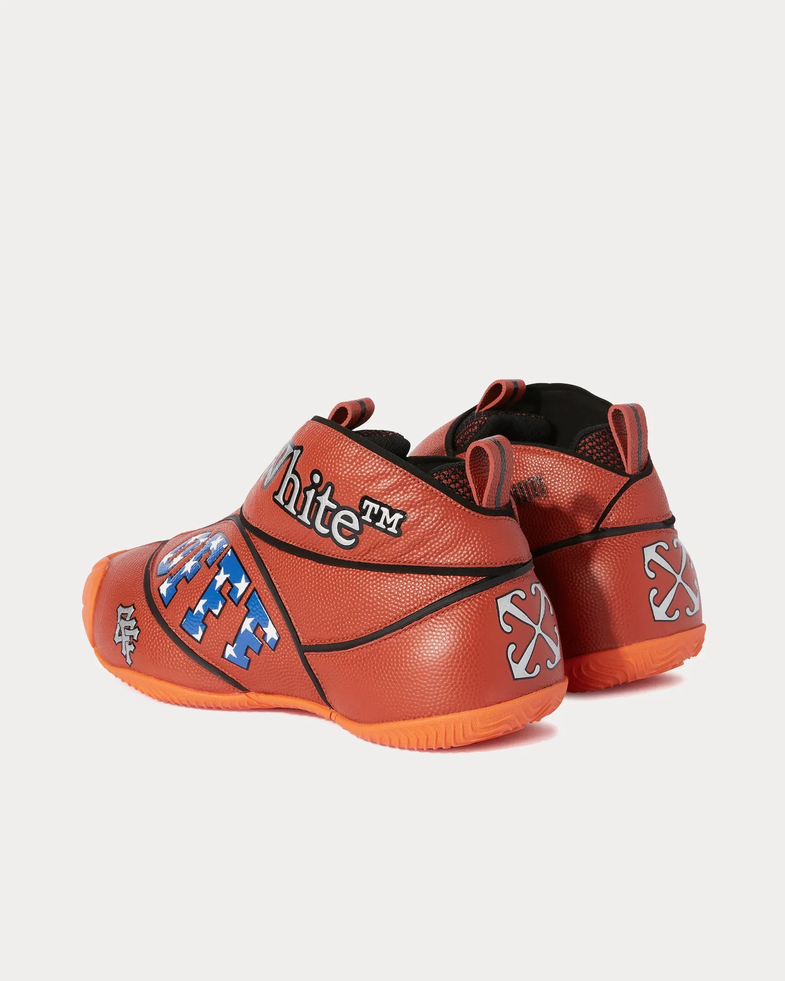 The Ball Orange Mid Top Sneakers