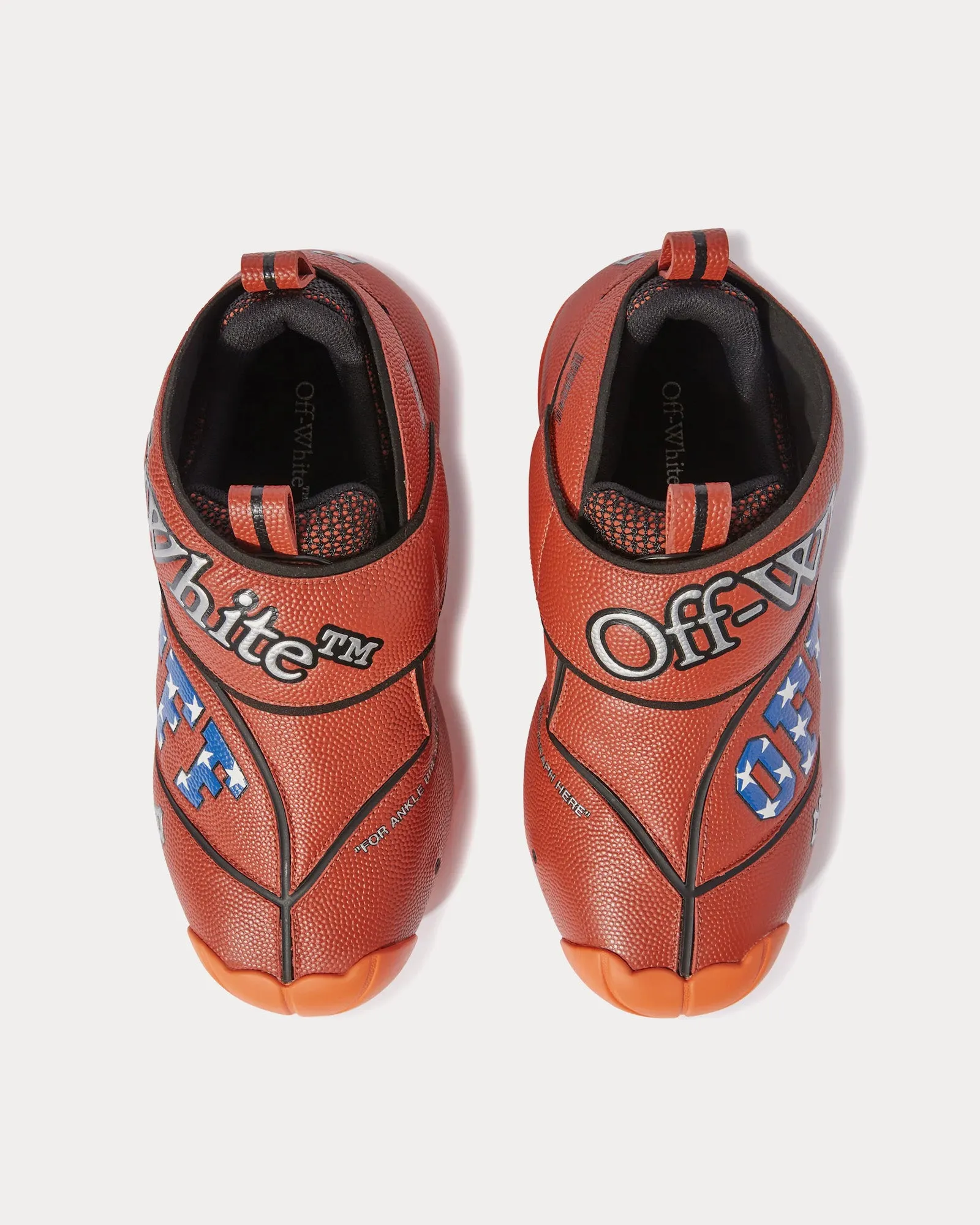 The Ball Orange Mid Top Sneakers