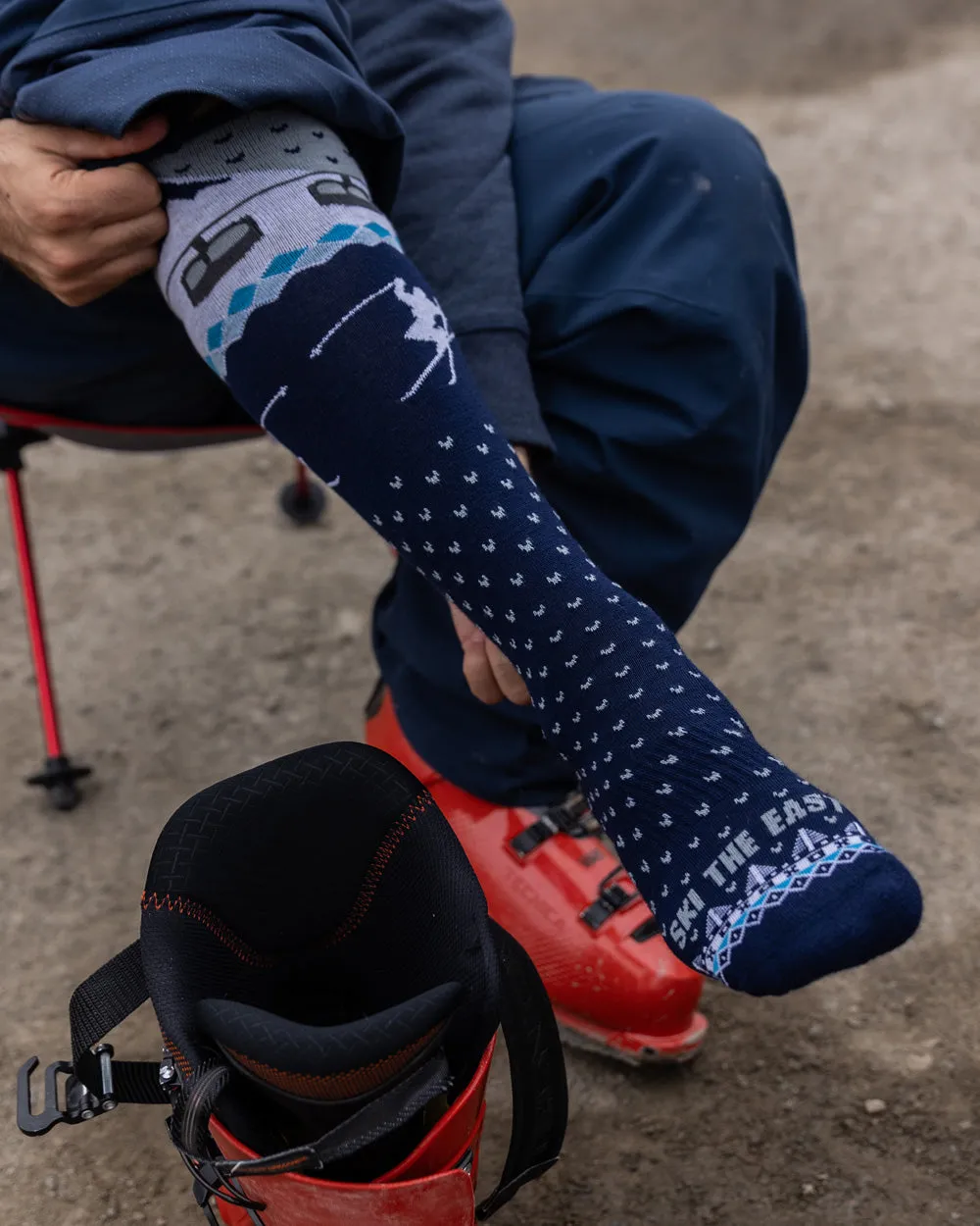 Upslope Lightweight Ski Socks 3 Pack - Double Diamond