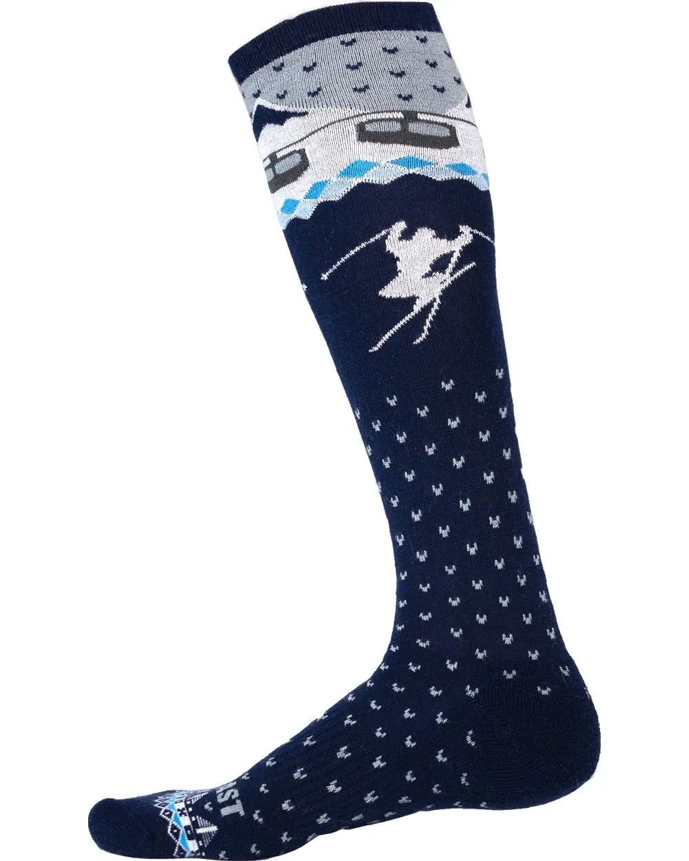 Upslope Lightweight Ski Socks 3 Pack - Double Diamond