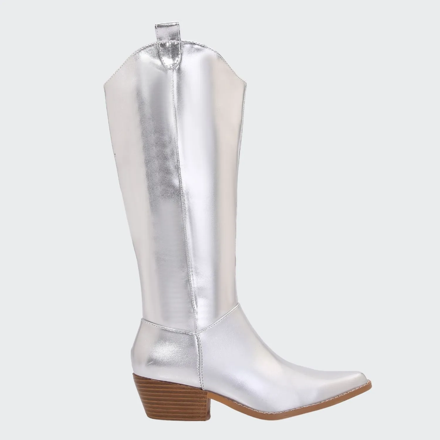 Vanessa Minimalist Mid-Calf Western Boots