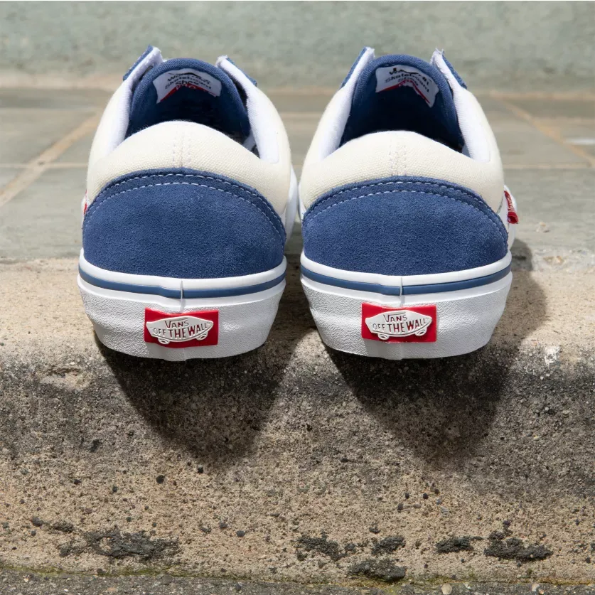 Vans Suede Old Skool Pro Skateboard shoes - STY Navy/Classic White
