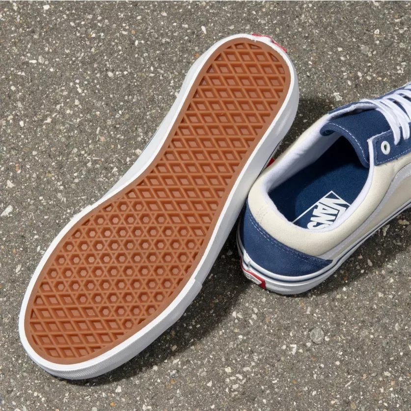 Vans Suede Old Skool Pro Skateboard shoes - STY Navy/Classic White