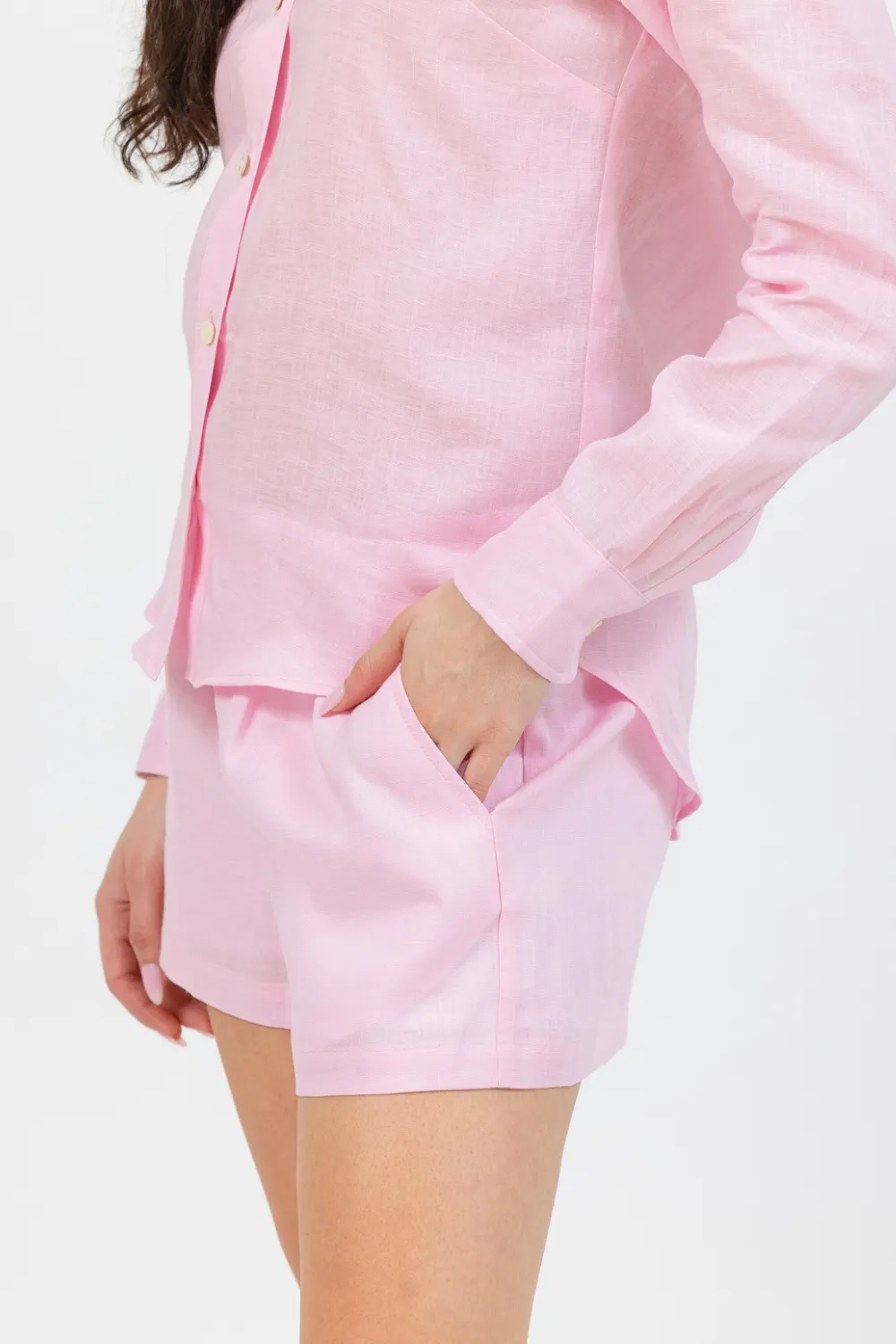 Venice Linen Short - Pink