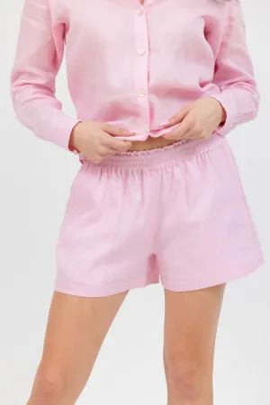 Venice Linen Short - Pink