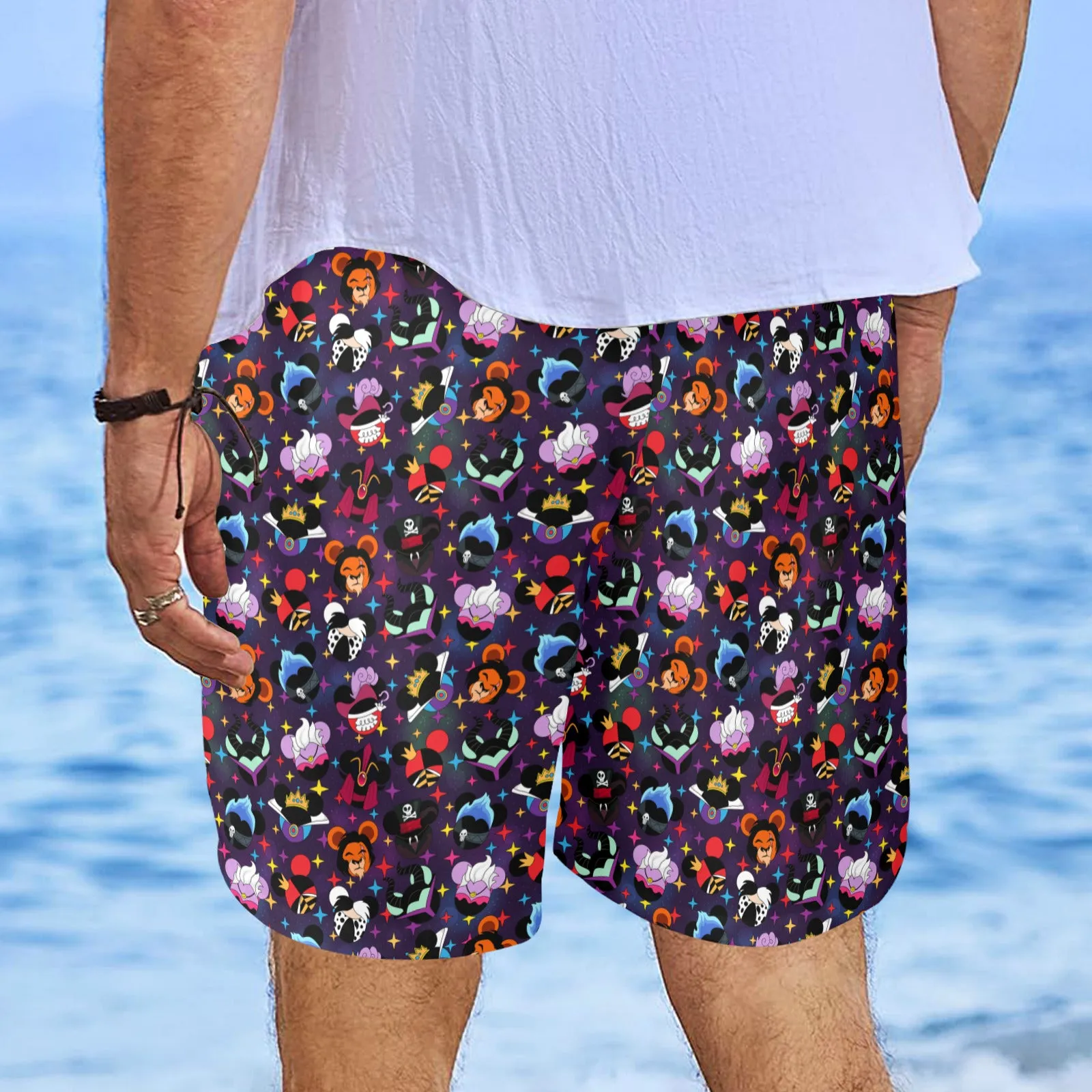 Villains Men's Swim Trunks Swimsuit