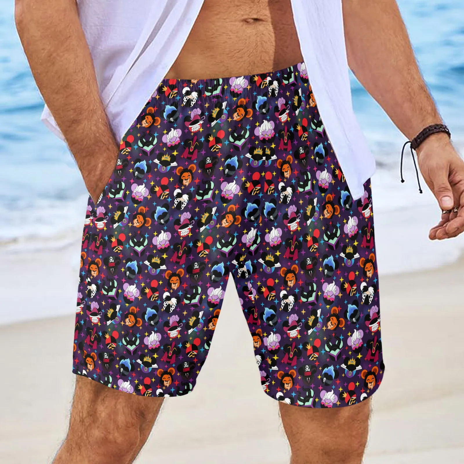 Villains Men's Swim Trunks Swimsuit