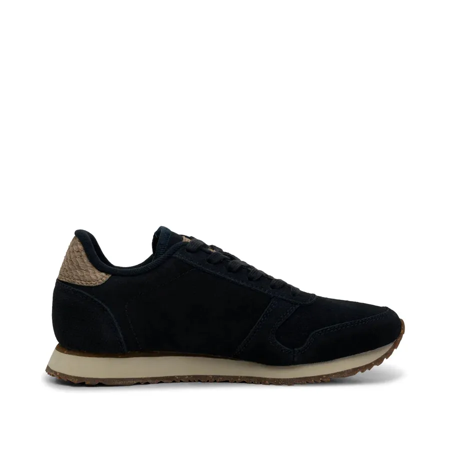 Woden Ydun Suede Zipper, Navy