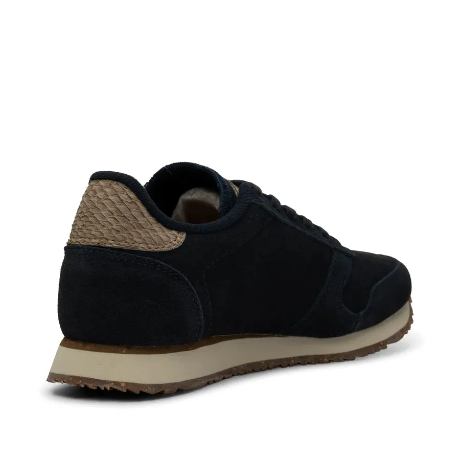 Woden Ydun Suede Zipper, Navy