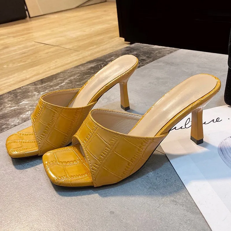 Women Elegant Square Sandal