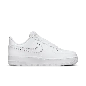 WOMENS AIR FORCE 1 '07 WHITE/CHROME-METALLIC SILVER