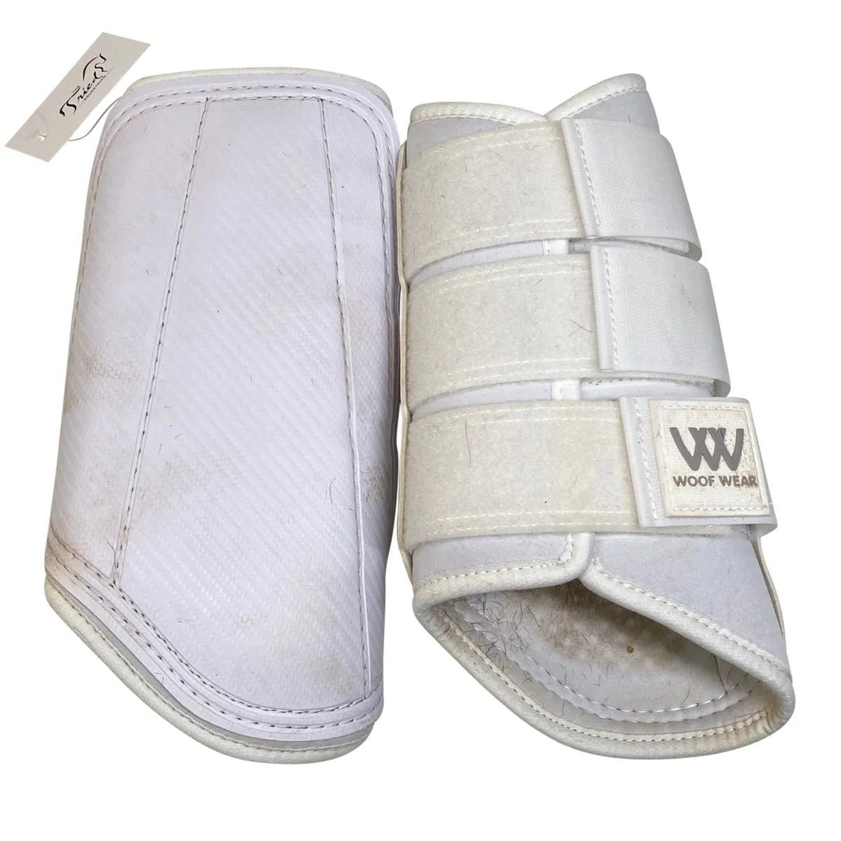 Woof Wear Hind Brushing Boots in White - Large