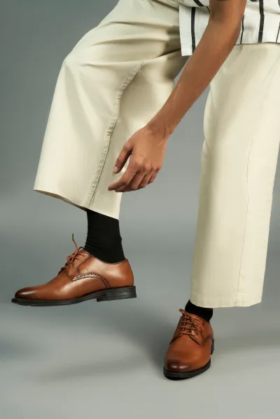 Yago Derby Dress Shoes - Tan