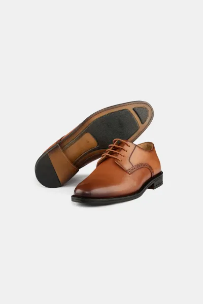 Yago Derby Dress Shoes - Tan
