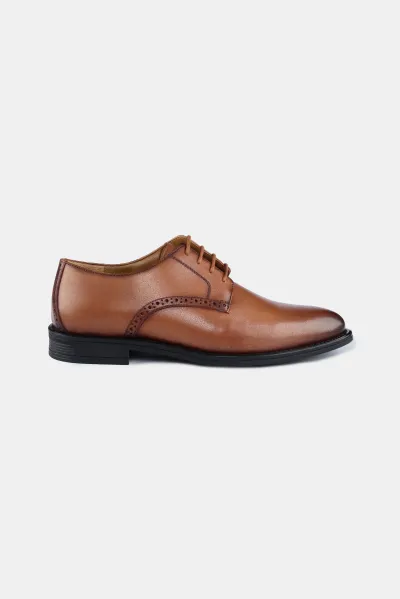 Yago Derby Dress Shoes - Tan