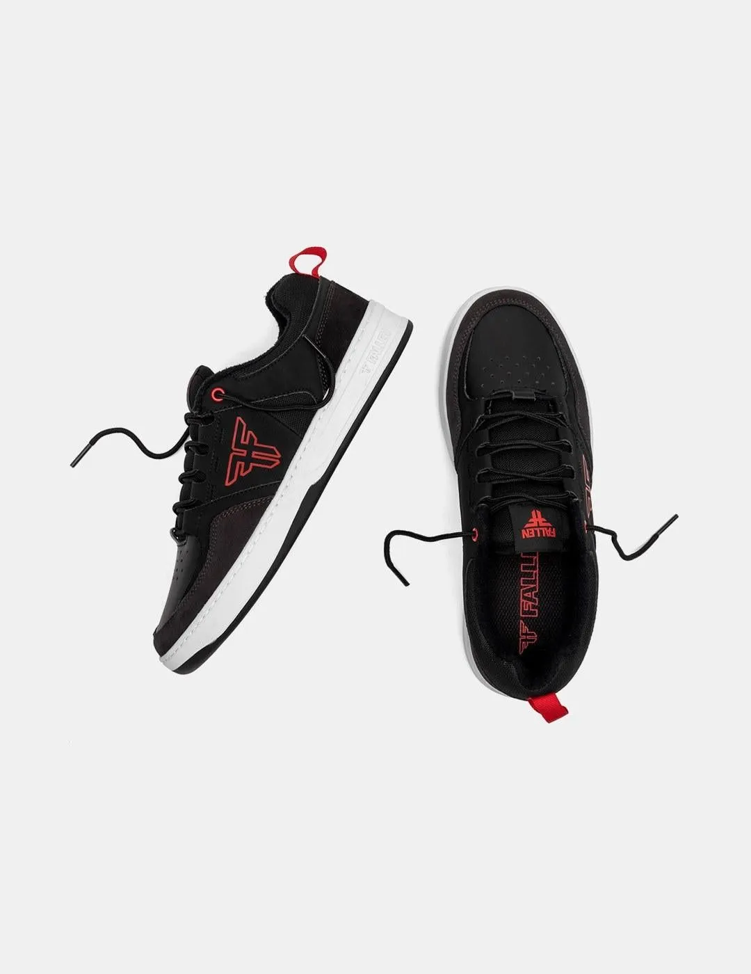 Zapatillas Fallen The Crest Black Gray Red